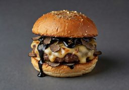 Truffle gold burger top view thumbnail
